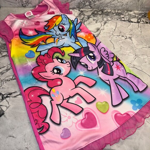 My Little Pony Girls Size 8 Polyester Nightgown Pink - Picture 1 of 3